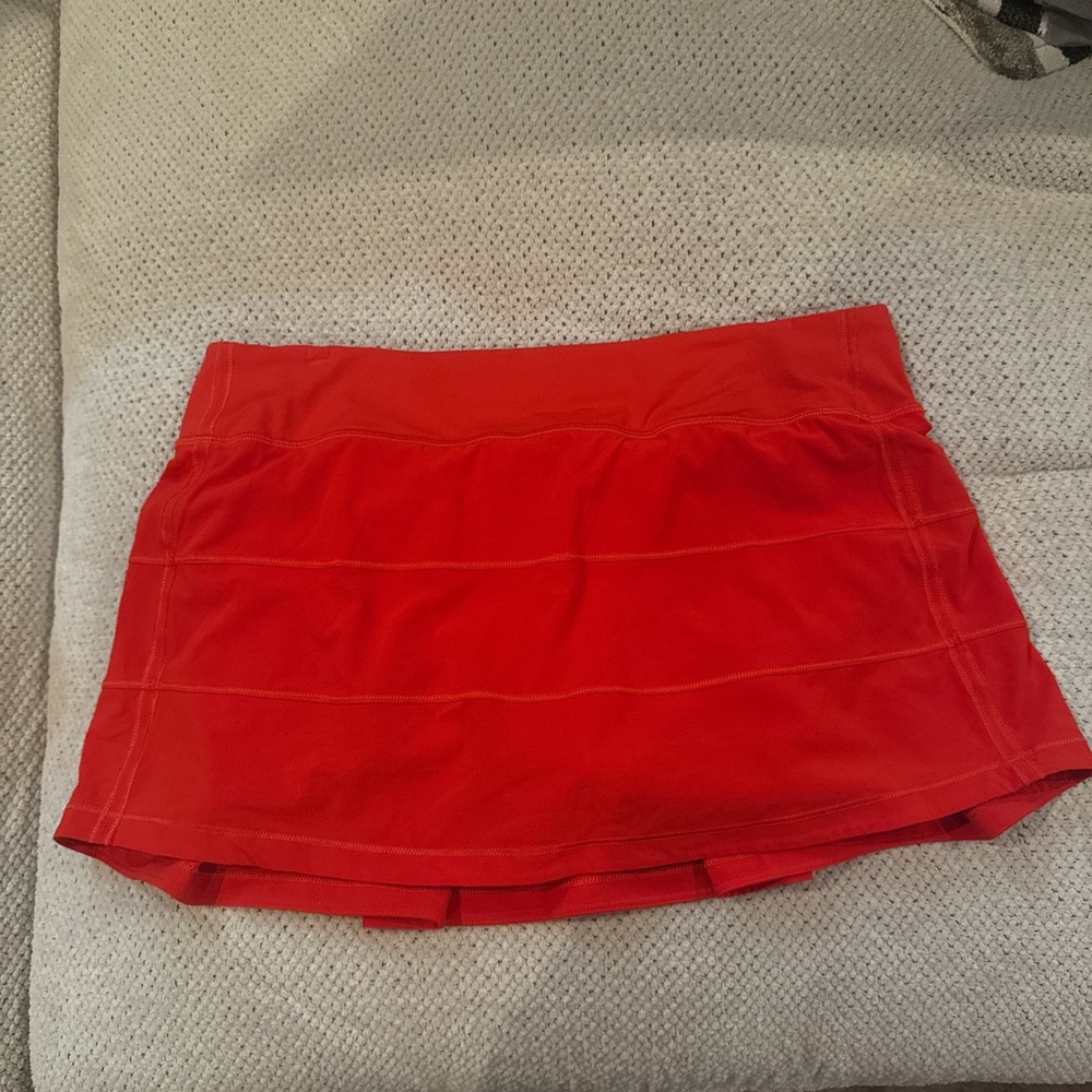 Lululemon Athletica Bright Red Skirt